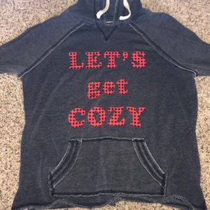 “let’s get cozy” sweatshirt